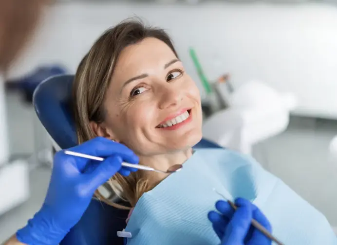 Emergency dentist team examining a patient in Springhurst, KY